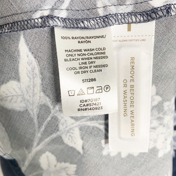 SOLD Loft Floral Ruffle Button Front Dress - Picture 8 of 8